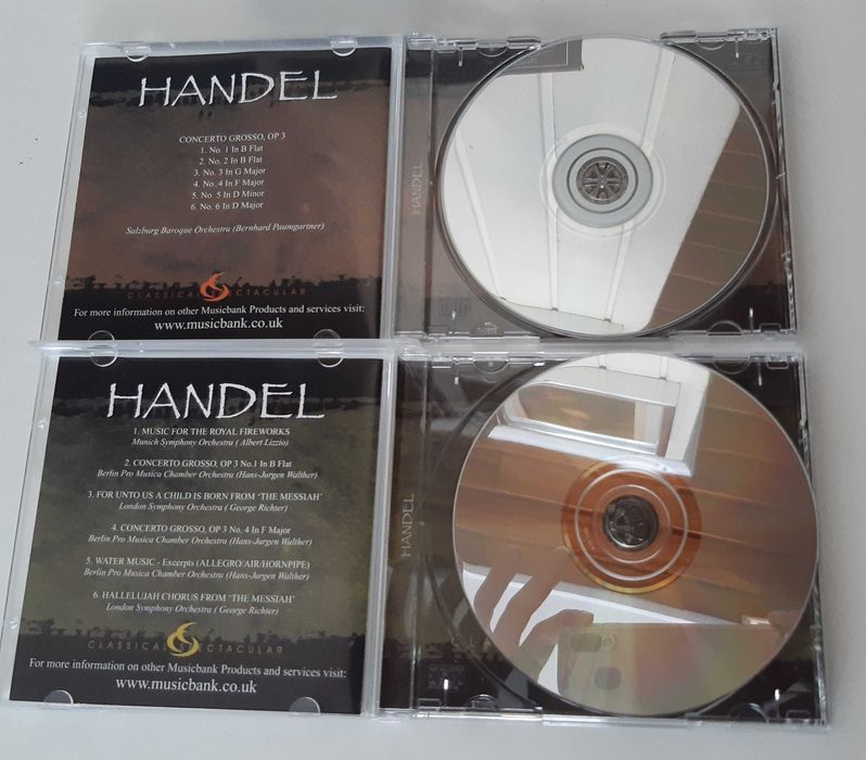 Caixa Dois CDs Originais HANDEL Classical Spectacular