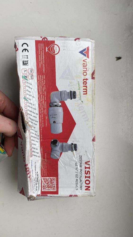 Zestaw termostatyczny VINSON prawy bialy