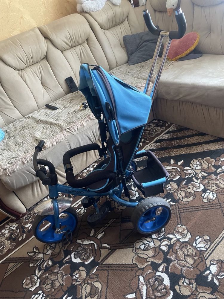 Трехколесный велосипед Turbo Trike M 3113-5 Голубой