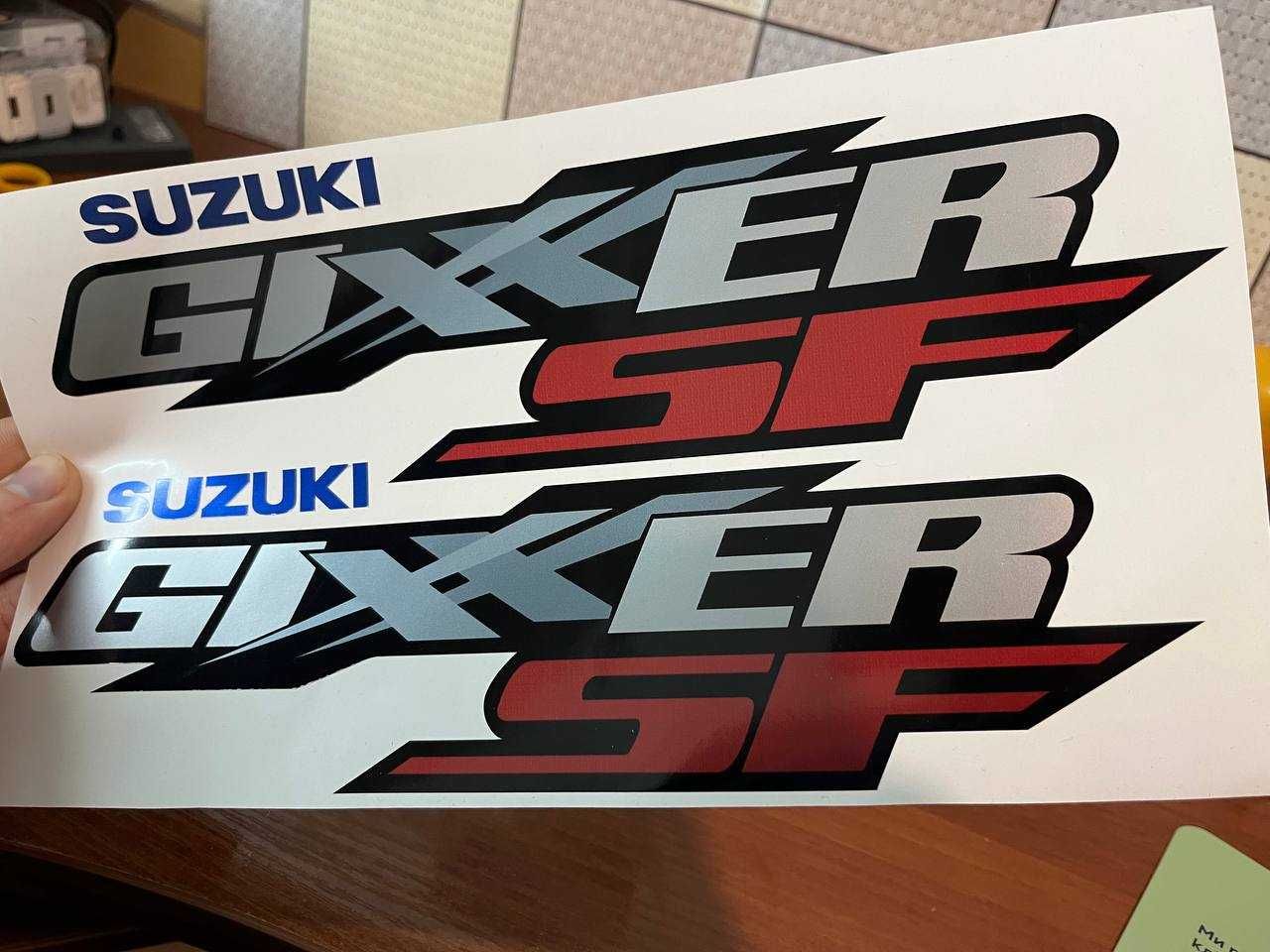GIXXER SF suzuki вінілові наклейки на мотоцикл пластик бак