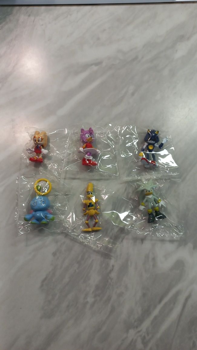 Zestaw figurek 6 sztuk z bajki Super Sonic the Hedgehog