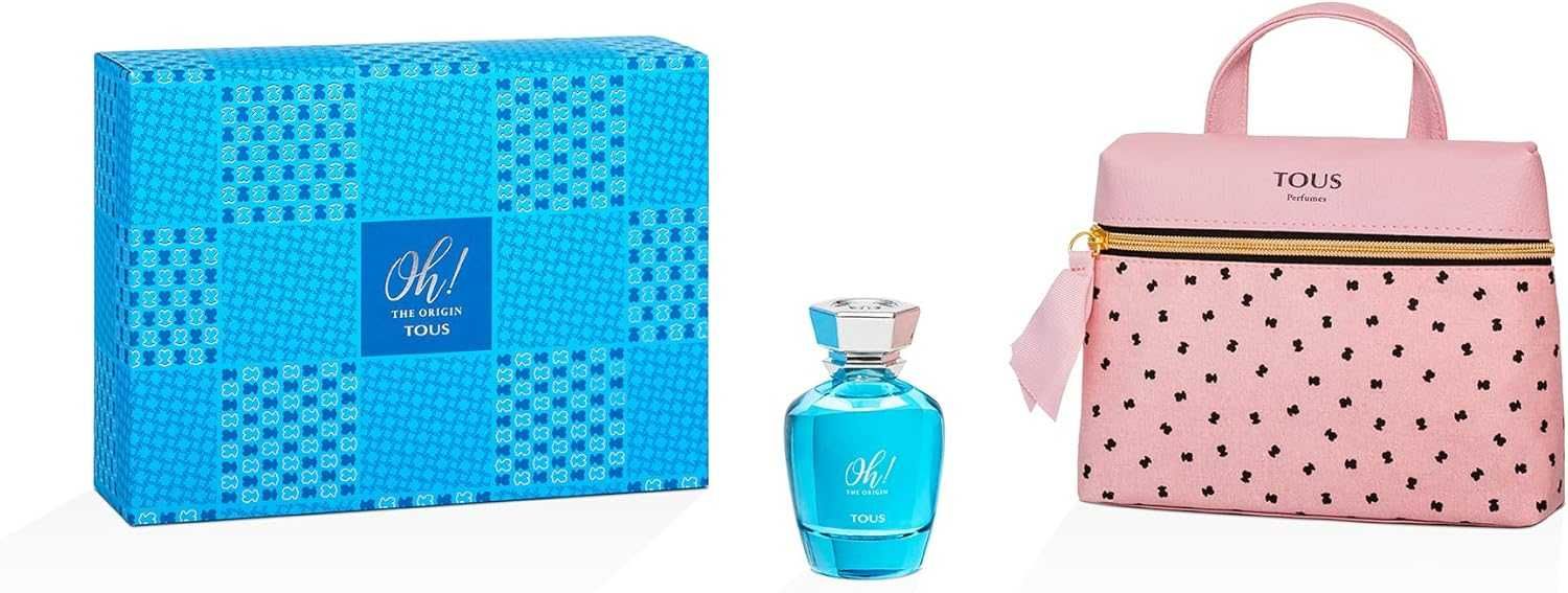 TOUS Zestaw Tous Oh! The Origin 100 ml + kosmetyczka + zawieszka Onyx