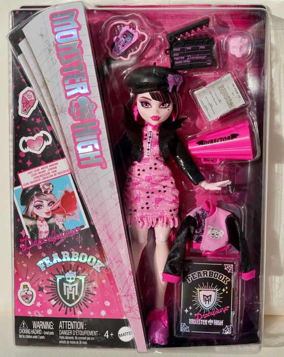 Monster High Draculaura Монстер Хай Дракулаура Кіноклуб Fearbook HXW30