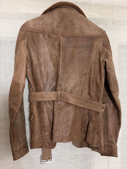 Casaco pele castanho