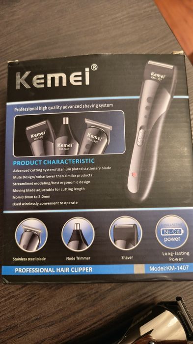 Máquina 3 em 1 (Cabelo, Barba e Nariz) NOVA!