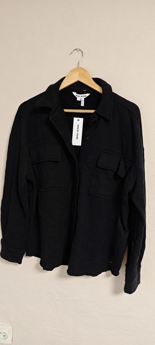 Чорна жіноча сорочка на гудзиках