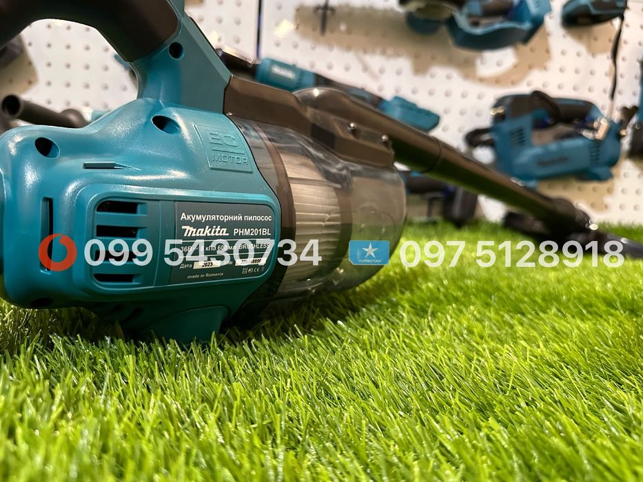 Пилосос аккумуляторний Makita PHM201BL 36V 8ah ємність бака 600 мл