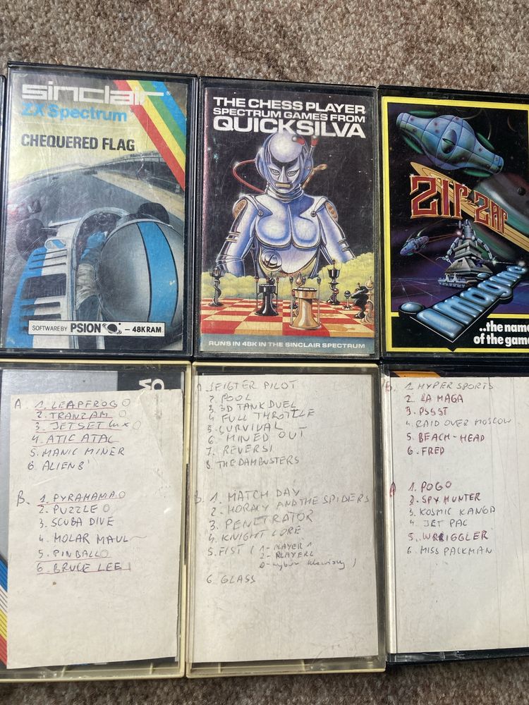 ZX Spectrum gry na kasetach audio