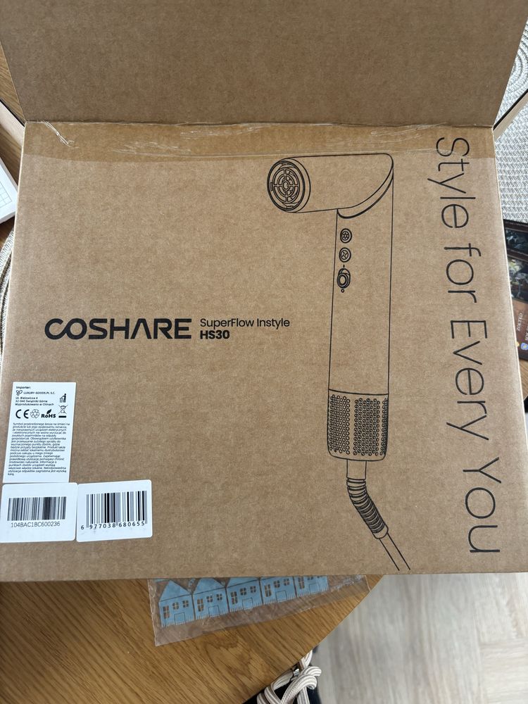 Coshare SuperFlow InStyle HS30E Kremowy nowa -33% taniej niz w sklepiw
