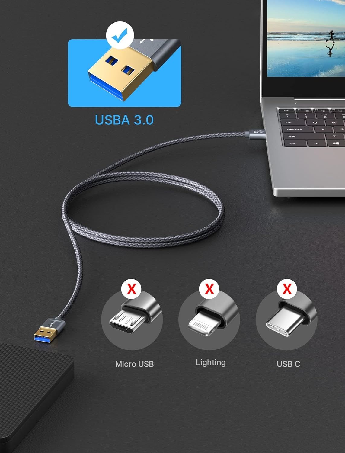 Kabel JSAUX USB do USB 3.0 A 2 sztuki 1M + 2M

USB 3.0 A 2 sztuki 1M +