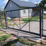 Откатные ворота с калиткой, Відкатні/Розсувні/Откатные, Автоматичні