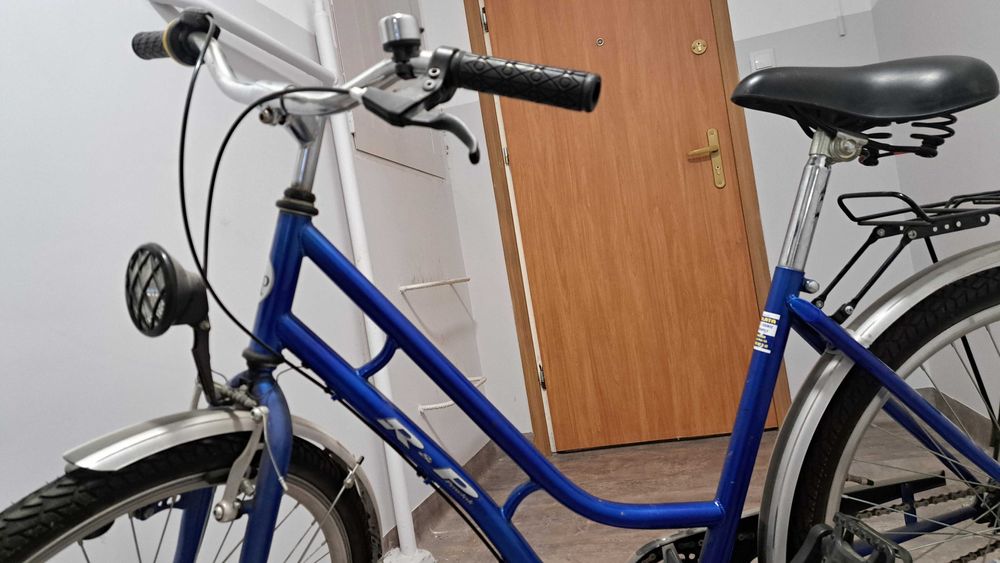 Rower damski miejski niebieski