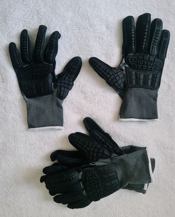 3 pary rękawice z ochrona