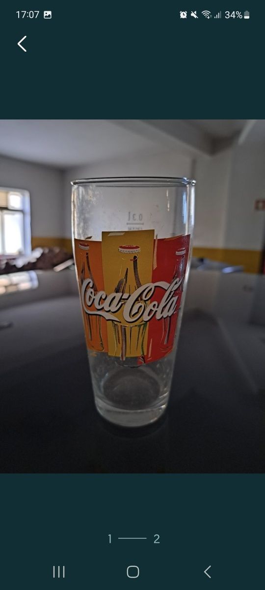 Copos coleção Coca cola