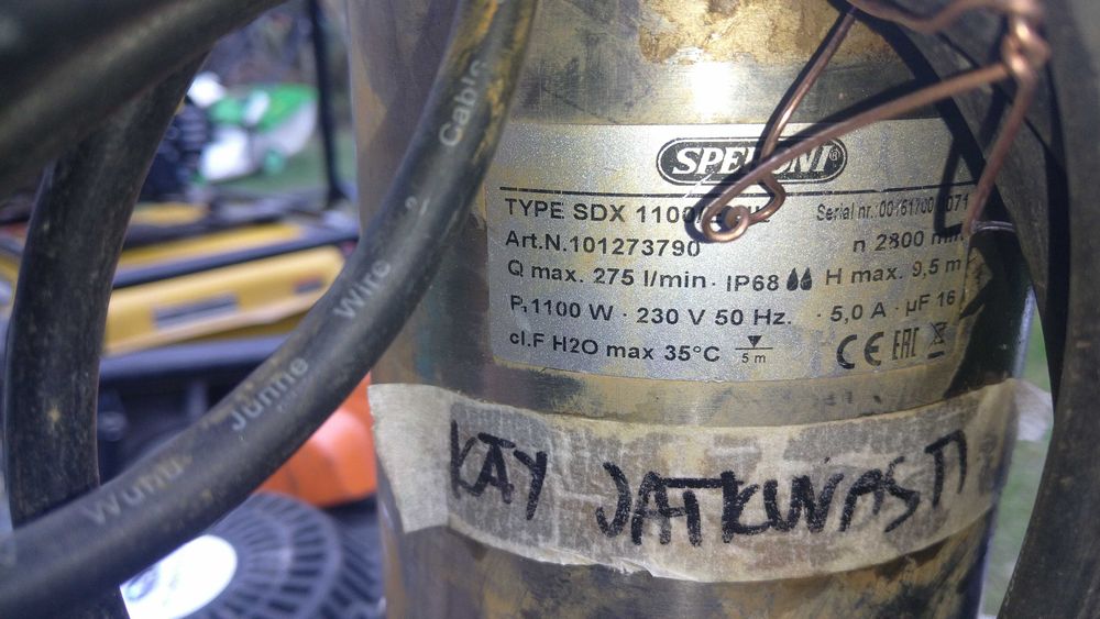 Pompa zatapialna SPERONI SDX 1100