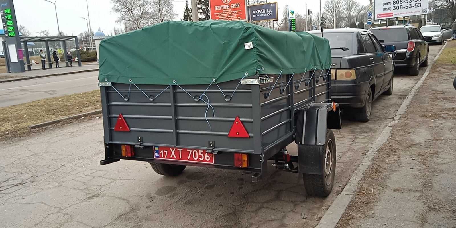 Прицеп причіп ПА 2000 до легкового авто з виробництва.