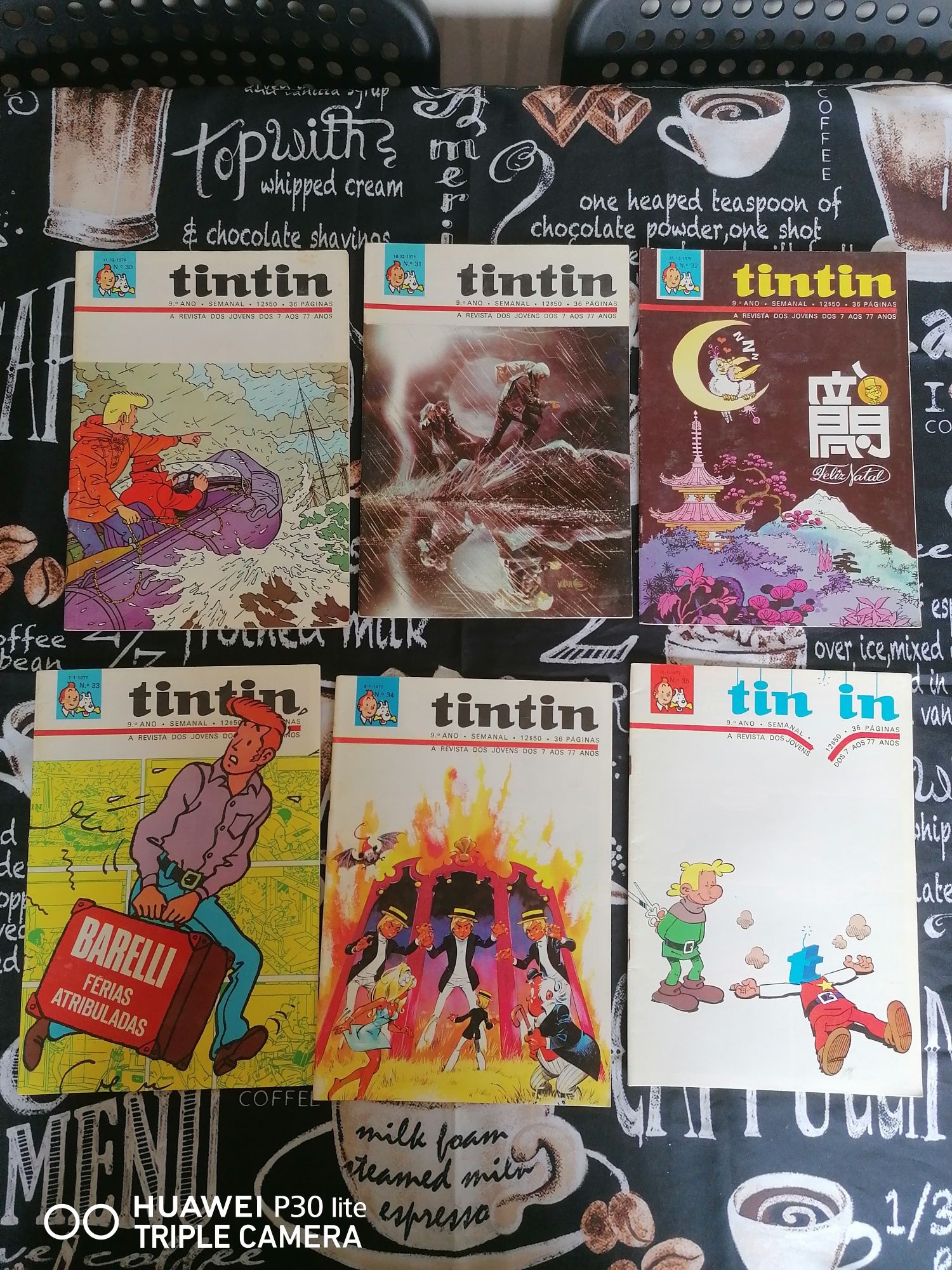 Revistas tin tin 9°ano (1976/77)