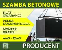 Szambo Betonowe 10m3 i inne Zbiorniki Na Deszczówkę, Szamba z Atestem