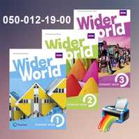 Wider World - Starter, 1, 2, 3, 4 - популярні книги з англійської мови