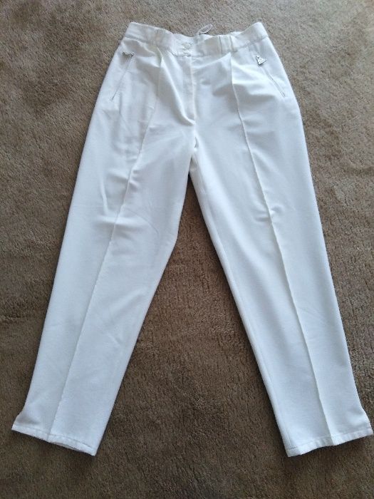 spodnie białe bryczesy