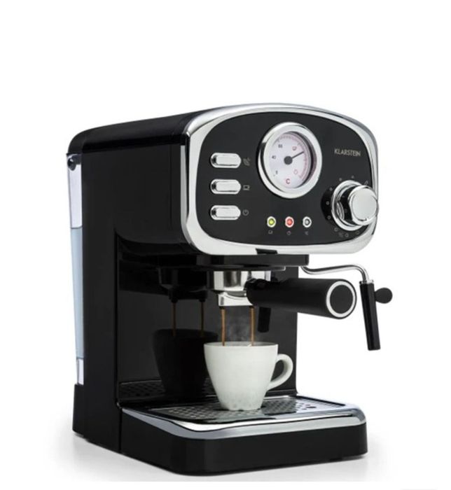 Кавоварка еспресо-машина Klarstein Espressionata Gusto чорна
