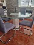 Mesa em granito octogonal + mesa de centro