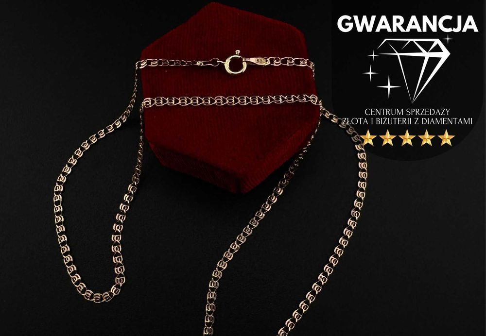Złoty Łańcuszek Double Cord | JAK NOWY | 585 | 3.51g