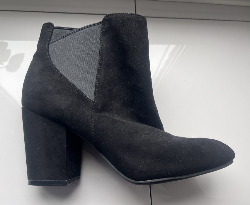 Замшеві ботильйони туфлі черевики чоботи comfort , 38 розмір