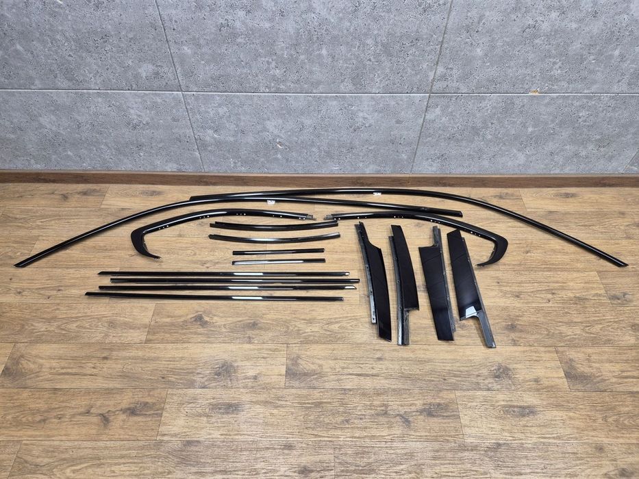 BMW 3 F31 LISTWY SHADOWLINE M-PAKIET KOMPLET LISTWA DRZWI DACHOWA POŁYSK