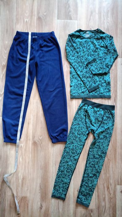 Термокофты 146- 152, М,  термобелье Crane Зеленое  146, футболка