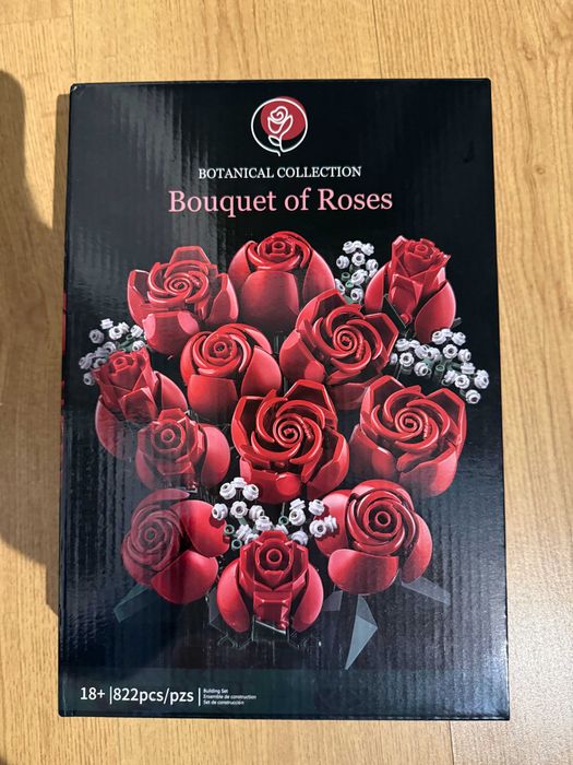 klocki bukiet róż