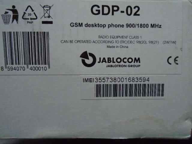 Jablocom GDP-02 Stacjonarna komórka, Simlock PLUS. Nowa bateria!