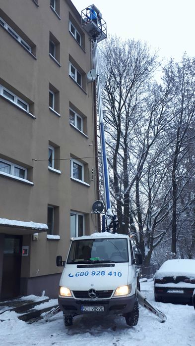 Podnośnik koszowy, zwyżka 18m - WYNAJEM, USŁUGI