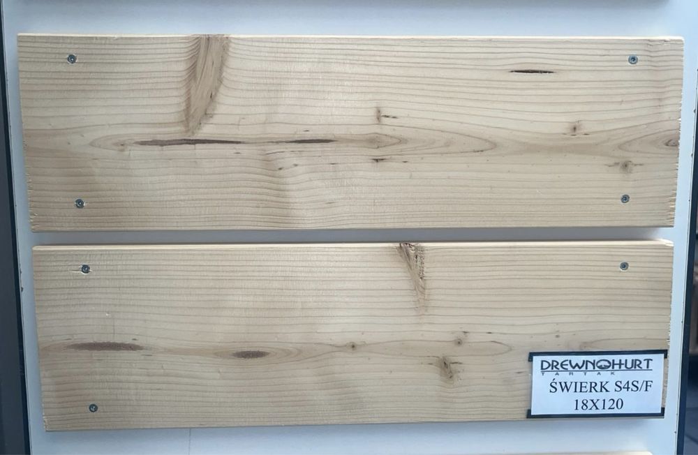 Deska czterostronnie strugana Świerk Skandynawski 18x120 dł. 5,1 m