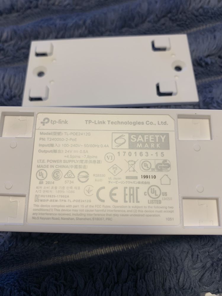 Poe инжектор TL-POE2412G, 24в 48 TP-Link