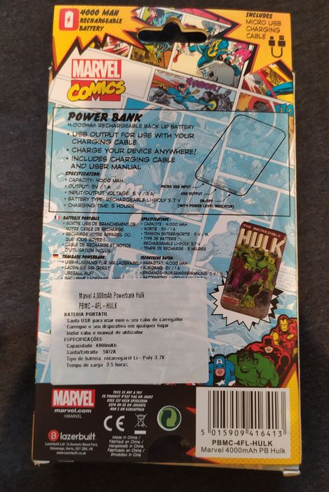 Powerbank Marvel Hulk