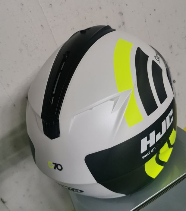 Capacete HJC C70 Curves White/ Yellow Gloss [ S ]( NOVO )