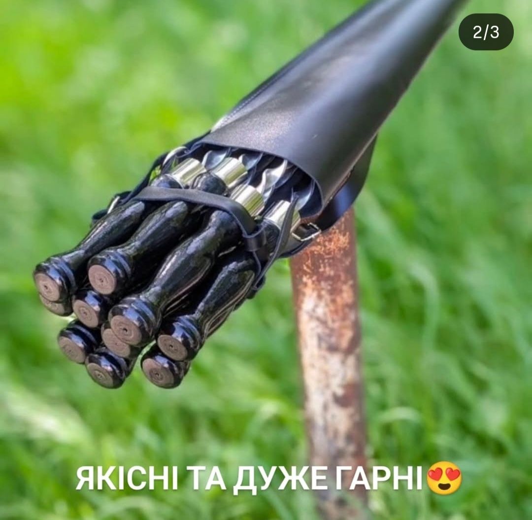 Набір преміум шампурів у кожанному чохлі