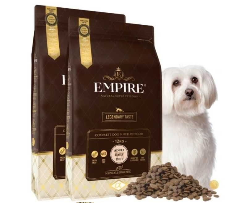 Sucha Karma dla Psa EMPIRE Szczeniak 2kg Małe i Średnie Rasy Hipoalerg