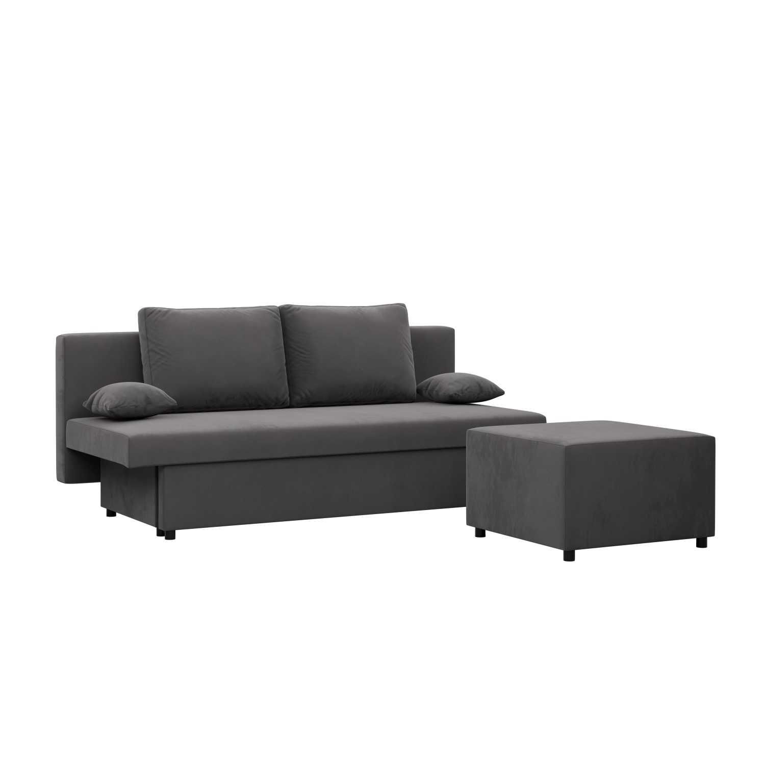 Kanapa z Funkcją Spania Sofa Rozkładana do Salonu Pokoju Pojemnik Nola