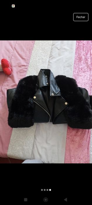 Casaco napa com pelo