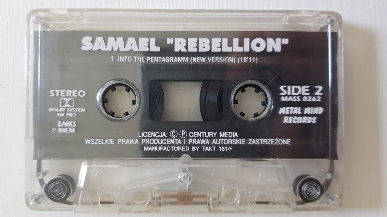 Kaseta SAMAEL Rebellion metal