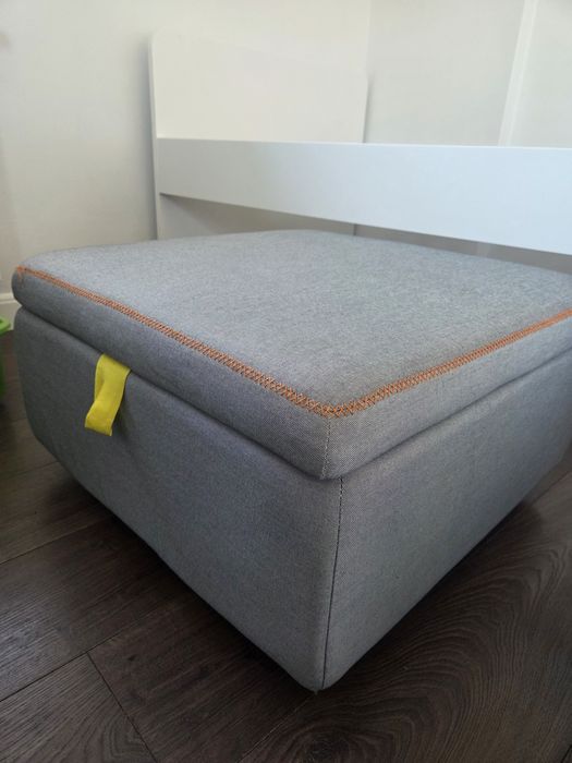 ŁÓŻKO IKEA SLAKT 90×200 cm rama łóżka i 2 pojemniki do przechowywania