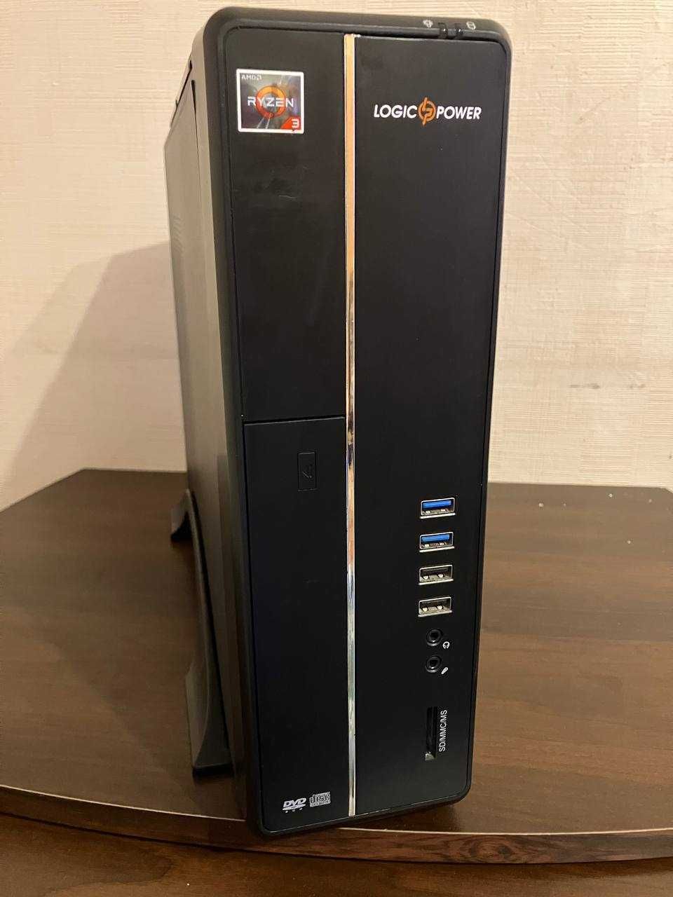Компьютерний корпус LogicPower S602 Slim, 400 Вт, 4хUSB (front)