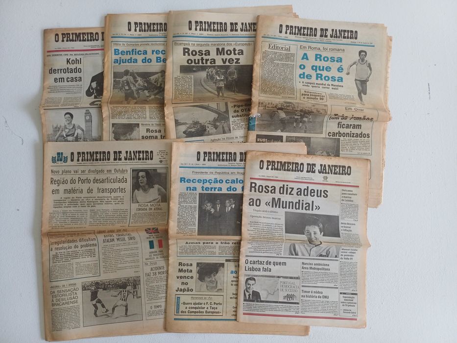 Lote de 7 Jornais - ROSA MOTA