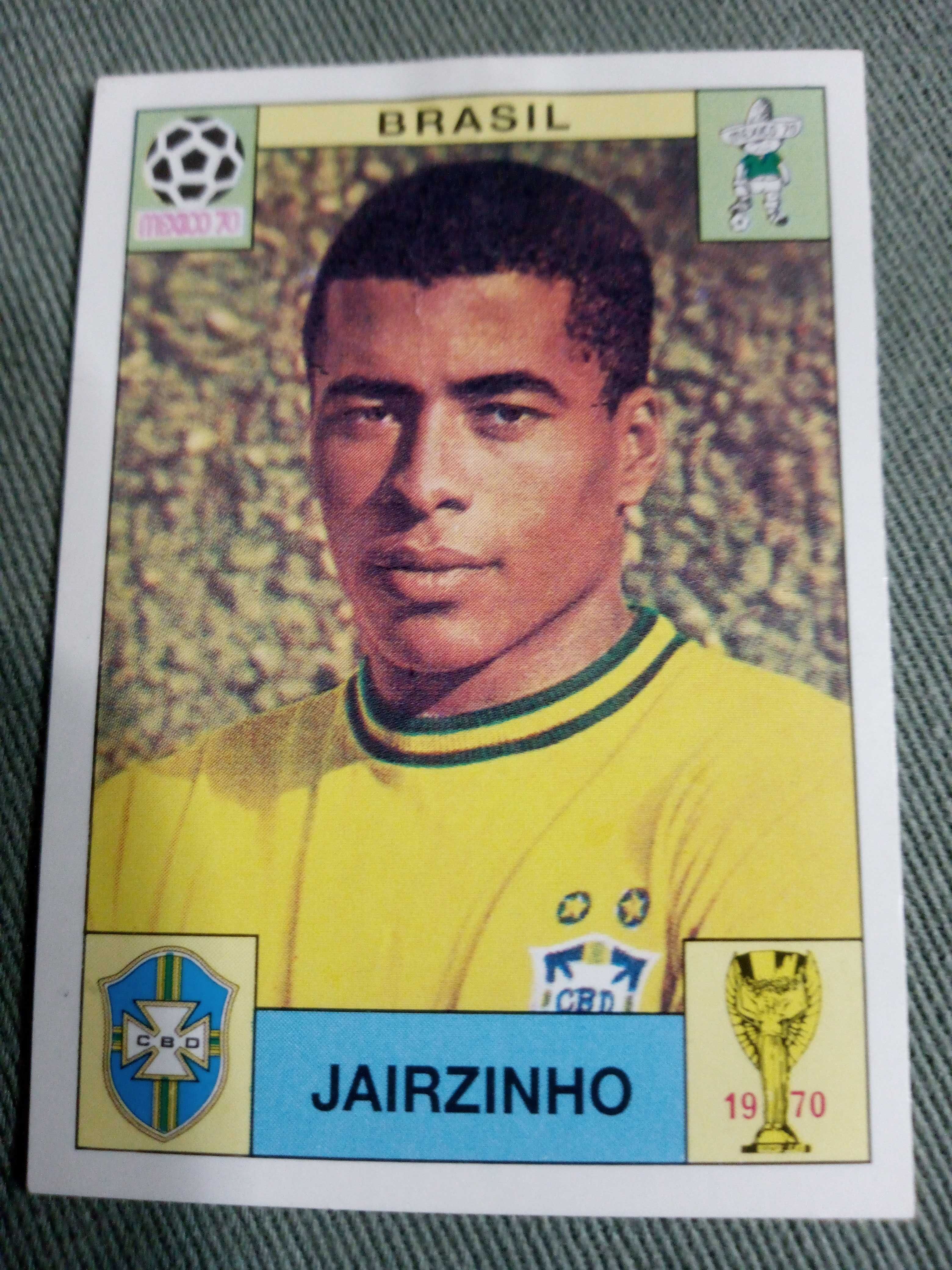 Cromo Panini World Cup Story de Jairzinho no Mundial 70