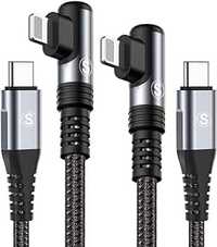 Kabel SWECENT i Phone USB C 90 stopni 2 szt. 1m szybkie ładowanie