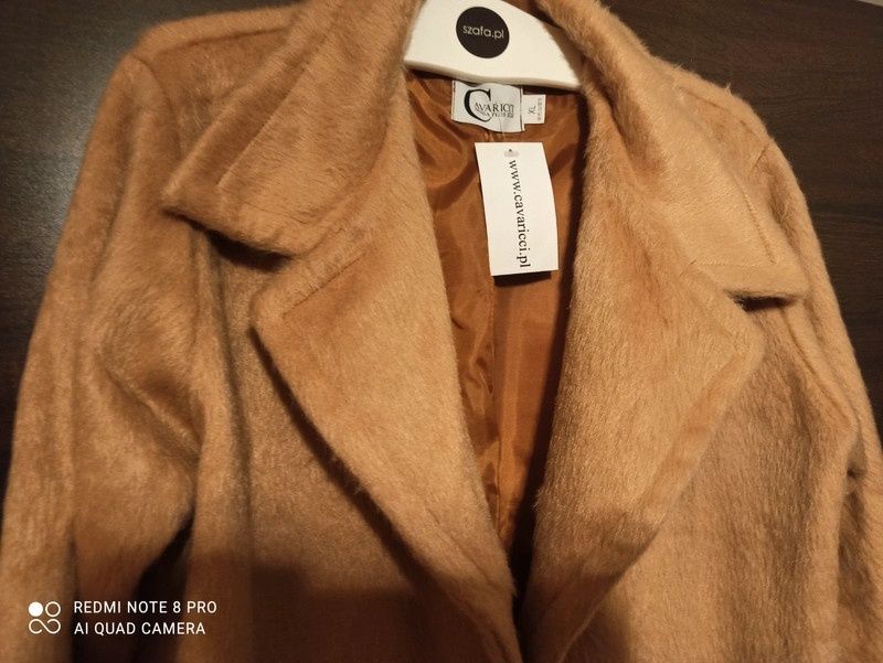 Cavaricci nowy płaszcz alpaka plus size XL