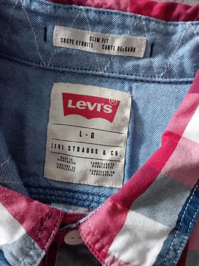 Koszula męska w kratę Levis L