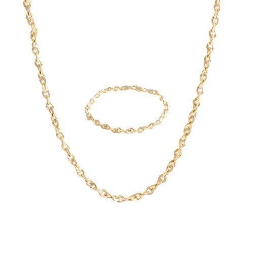 Komplet, owalne skręcane ogniwa 13